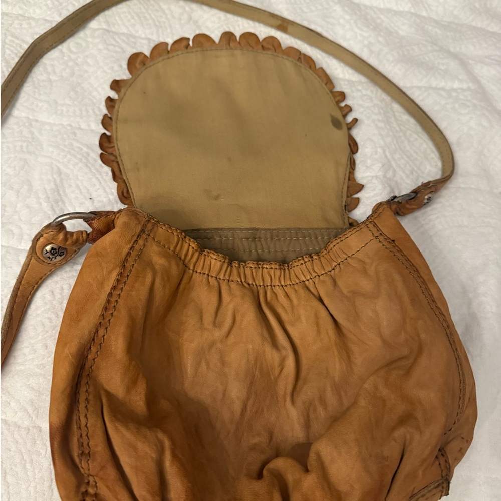 Lucky Brand Brown Ruffled Crossbody Bag - Picture 5 of 7